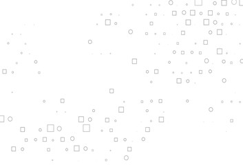 Light Silver, Gray vector texture with disks, rectangles.