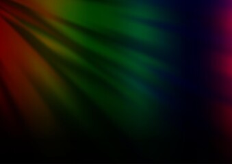 Dark Multicolor, Rainbow vector blurred bright template.