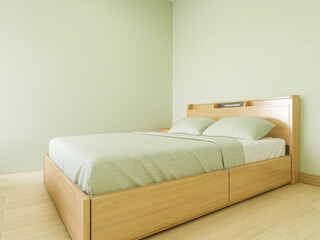 The cloakroom in the clean and tidy bedroom has beds, dressing tables, etc,