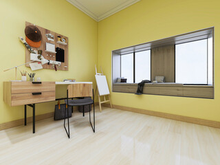 The cloakroom in the clean and tidy bedroom has beds, dressing tables, etc,