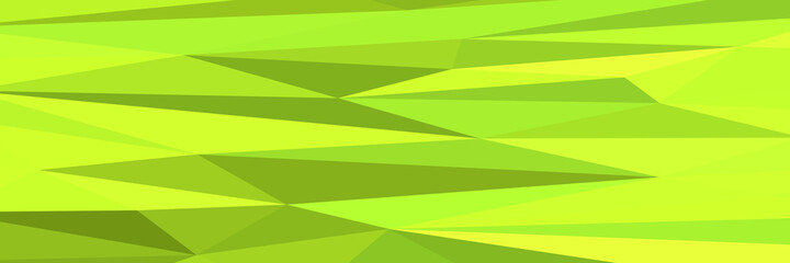Green yellow abstract background. Geometric vector illustration. Colorful 3D wallpaper.