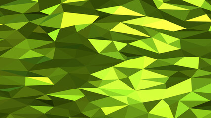 Green yellow abstract background. Geometric vector illustration. Colorful 3D wallpaper.