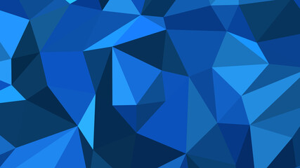 Dodger blue abstract background. Geometric vector illustration. Colorful 3D wallpaper.