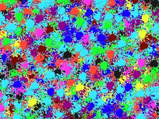Multi colour paint splashes beautiful illustration
