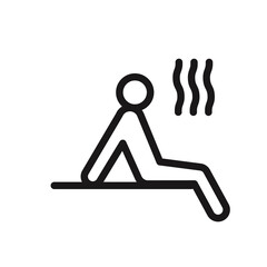 Sauna icon vector