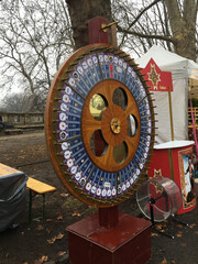 market near Vajdahunyad Castle in the City Park of Budapest, Hungary