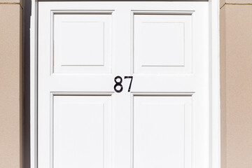 Fototapeta premium Entrance to number 87