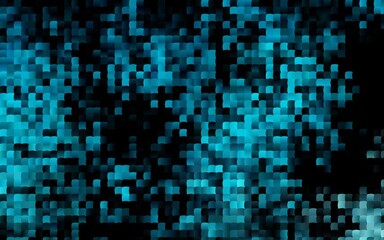 Fototapeta premium Dark BLUE vector backdrop with rectangles, squares.