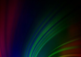 Dark Multicolor, Rainbow vector abstract blurred background.