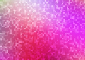 Light Pink vector template with crystals, rectangles.
