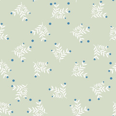 seamless small vector flower design pattern  on  background
