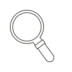 search magnifying glass flat style icon