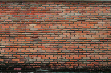 Stained brick wall Vintage brick background