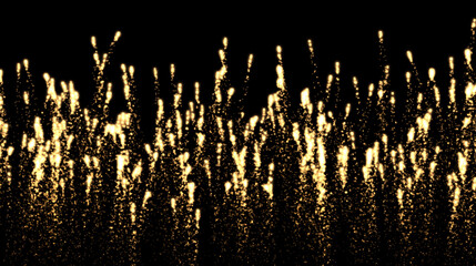 Sparkling of a lot of fireworks graphics