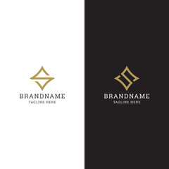 Obraz premium Letter S Initial logo icon design template. Elegant, modern, luxury, premium vector