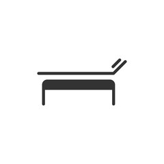 Bed icon. Massage table symbol modern, simple, vector, icon for website design, mobile app, ui. Vector Illustration