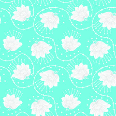 seamless small vector flower design pattern  on background