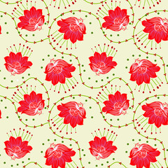 seamless small vector flower design pattern  on background