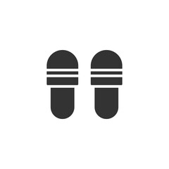 Slippers icon. Footwear symbol modern, simple, vector, icon for website design, mobile app, ui. Vector Illustration