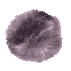 Black and white hand drawn stain