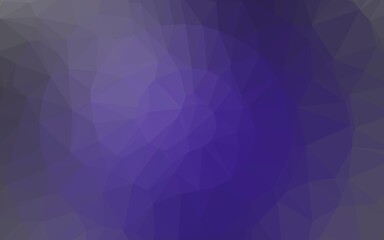 Dark Purple vector polygon abstract layout.