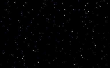 Dark BLUE vector pattern with christmas stars.