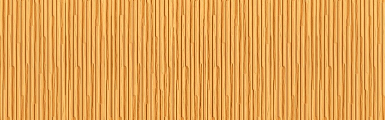 Panorama of Modern brown stone wall with stripes texture and seamless background