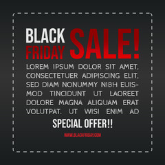 Black Friday Sale banner vector image