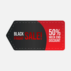 Black Friday Sale banner vector image