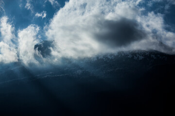 clouds over the sea