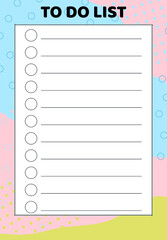 To Do List for printing 