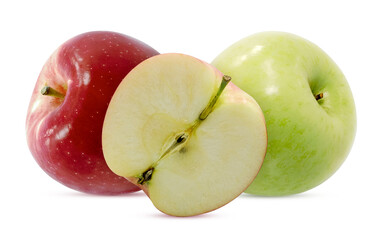 Fresh Apple fruit isolated cut out on white background