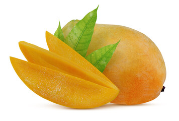 Fototapeta na wymiar Sweet mango fruit isolated on white background