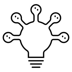 Network line icon vector illustration