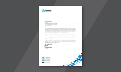 Modern Letterhead Vector Template