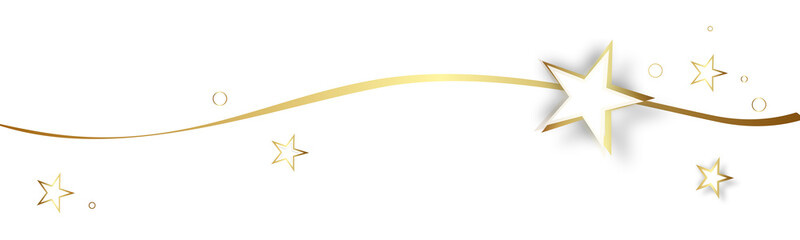 Gold Stern Sterne Band Banner Welle Wellen Hintergrund Freiraum