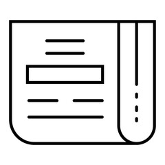 Newpaper icon vector illustration photo