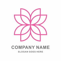 Flowers Cosmetic Fashion Beauty Business Company Vector Logo Design