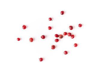 Spice of red pepper isolated on white background