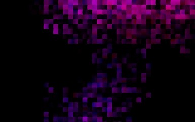 Dark Purple vector template with crystals, rectangles.