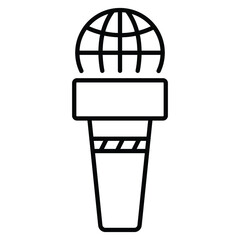 Podcast icon vector illustration photo