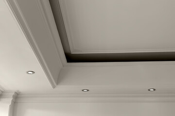 Living room LED spotlights (black and white)