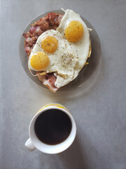 breakfast with coffee