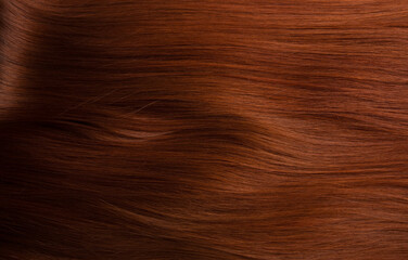 Naklejka premium Hair red. Textures, background