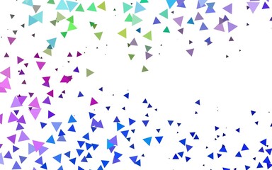 Light Multicolor, Rainbow vector layout with lines, triangles.