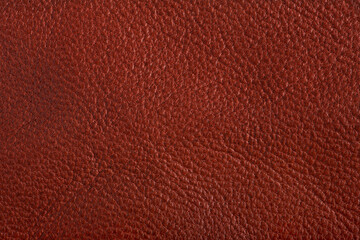 The texture of genuine leather is red brown. Background