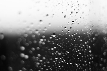 Rain on window