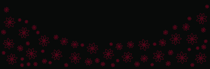 seamless pattern, black background vector design