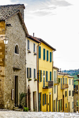 Fototapeta na wymiar old town of San Leo in Italy