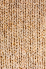 Beige wool fabric textile